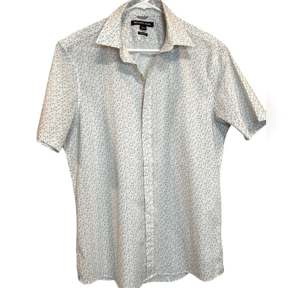 MICHAEL Michael Kors Other - Michael Kors White Patterned Men's Shirt, EUC